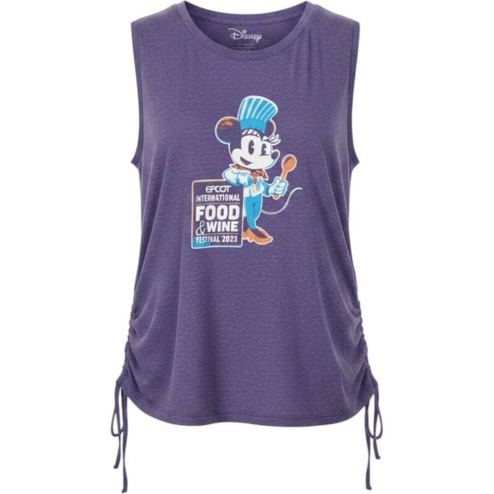 Disney Epcot‎ Food & Wine Festival 2023 Minnie Mouse Cinched Tank Top 3XL Purple